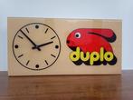 Duplo-bord met klok - Reclamebord - Plastic