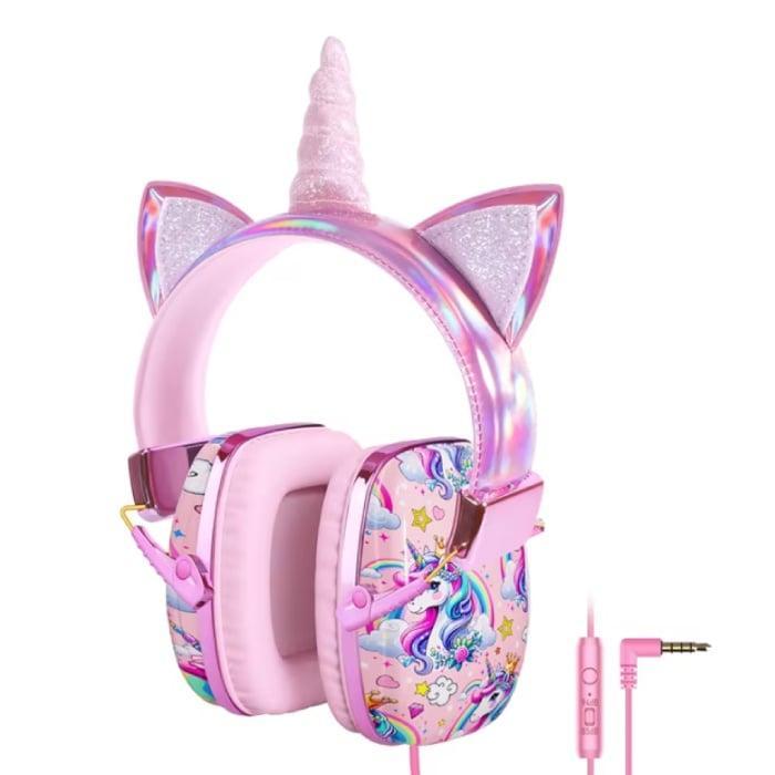 Eenhoorn Koptelefoon Kids - Unicorn Headset Headphones voor, Telecommunicatie, Mobiele telefoons | Oordopjes, Nieuw, Verzenden