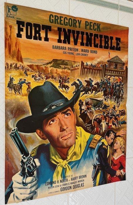 Only the valiant (1951) Gregory Peck - French poster cinema, Verzamelen, Film en Tv