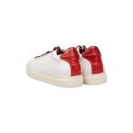 ISAIA NAPOLI RRP 2800€ White Leather Sneakers Shoes Red, Kleding | Heren, Nieuw