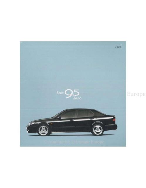 2000 SAAB 9-5 AERO BROCHURE DUITS, Boeken, Auto's | Folders en Tijdschriften