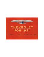1951 CHEVROLET PROGRAMMA BROCHURE ENGELS (VS), Ophalen of Verzenden, Nieuw
