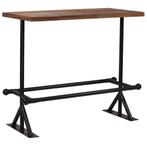 vidaXL Table de bar Bois de récupération massif Marron, Verzenden, Neuf