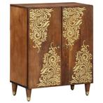vidaXL Dressoir Bruin 60 x 33.5 x 75 cm Massief mangohout, Verzenden, Nieuw