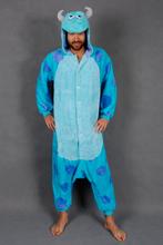 Onesie Sulley Pak Kind Monsters Co 128-134 Blauwe Draak Kost, Nieuw, Ophalen of Verzenden