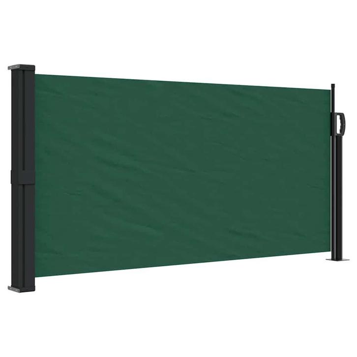 Windscherm Uittrekbaar 100x300cm - Donkergroen | OP=OP, Tuin en Terras, Tuinschermen, Nieuw, Staal, 100 tot 150 cm, 200 cm of meer