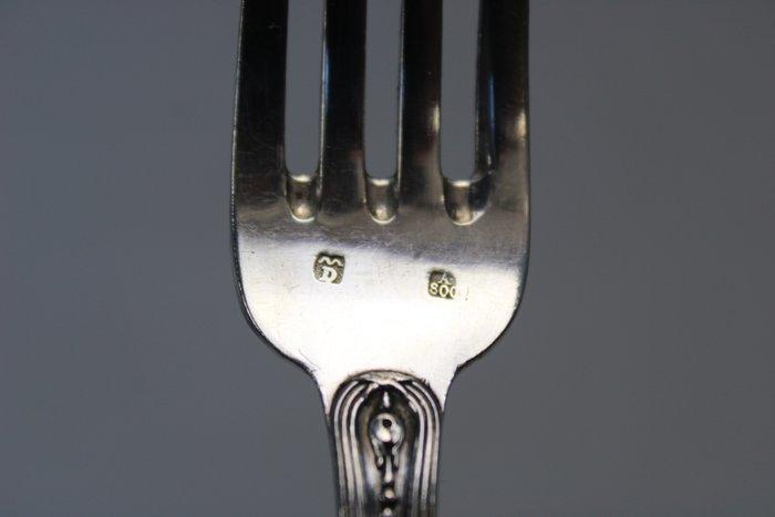 Delheid Frères - Bestekset (36) - .800 zilver - klassiek, Antiek en Kunst, Antiek | Zilver en Goud