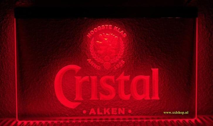 Christal Alken bier neon bord lamp LED verlichting reclame l, Maison & Meubles, Lampes | Autre, Envoi