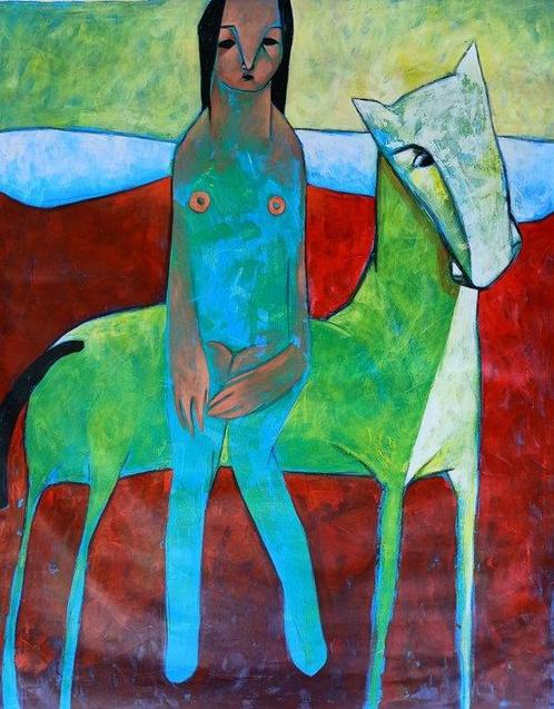 Yamila Coma Vargas - Amanecer de lo Indómito (serie:, Antiek en Kunst, Kunst | Schilderijen | Modern