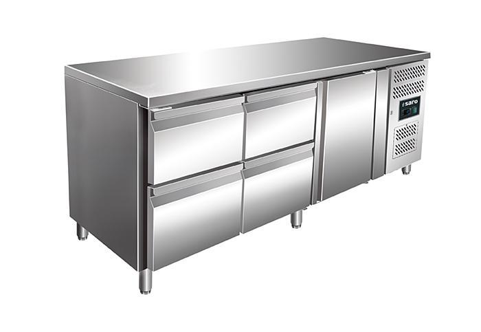 SARO Gekoelde werkbank met 1 deur en 2x sets van 2 lades - K, Zakelijke goederen, Horeca | Keukenapparatuur, Koelen en Vriezen