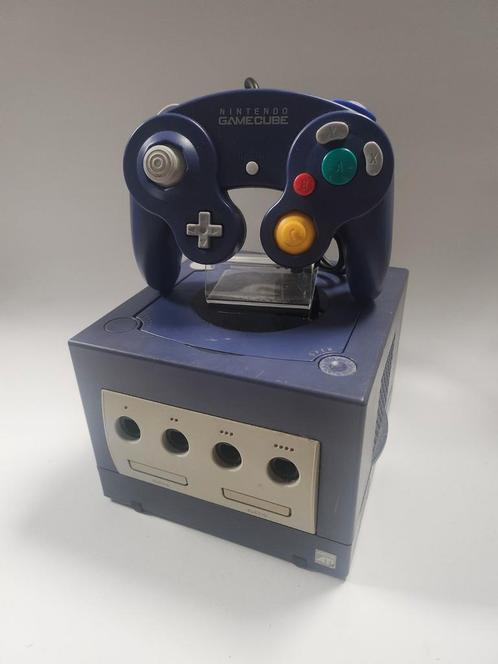 Paarse Gamecube + Orginele Controller, Games en Spelcomputers, Spelcomputers | Nintendo GameCube, Zo goed als nieuw, Ophalen of Verzenden