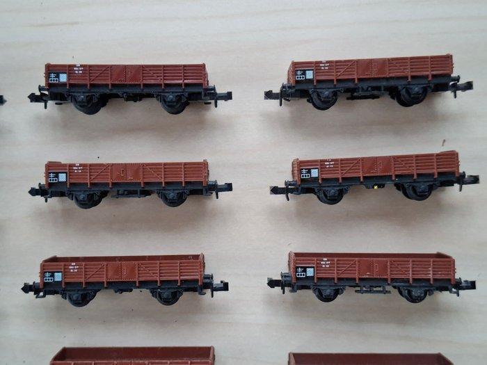 Minitrix N - 3513 - Modeltrein goederenwagonset (22) -, Hobby en Vrije tijd, Modeltreinen | N-Spoor
