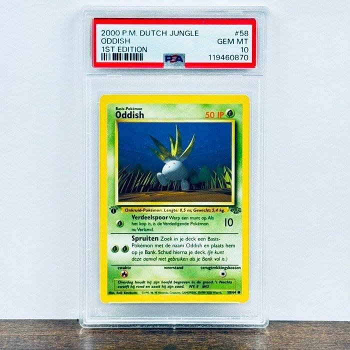 Pokémon Graded card - 1st Edition Jungle - Oddish 58 -, Hobby en Vrije tijd, Verzamelkaartspellen | Pokémon