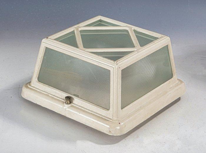 Ismos Italy - Plafondlamp - Italië • Zware Industriële lamp, Antiek en Kunst, Curiosa en Brocante