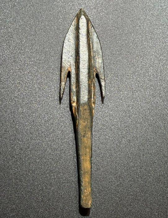 Oud-Grieks, Hellenistisch Brons Superb pijlpunt met zeldzame, Antiek en Kunst, Antiek | Overige Antiek