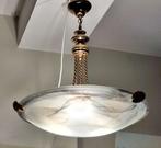 Lampe à suspendre - Verre, Métal - Verre marbré / Vintage