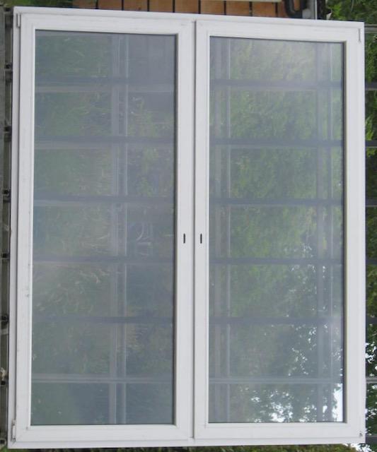pvc terrasraam , raam , chassis 180 x 235 wit 3 dubbel glas, Doe-het-zelf en Bouw, Raamkozijnen en Schuifdeuren, Inclusief glas