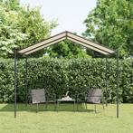 vidaXL Tuinpaviljoen 3x3 m staal en stof beige, Tuin en Terras, Verzenden, Nieuw