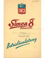 1947 SIMCA 8 SIMCAVITE INSTRUCTIEBOEKJE FRANS, Ophalen of Verzenden