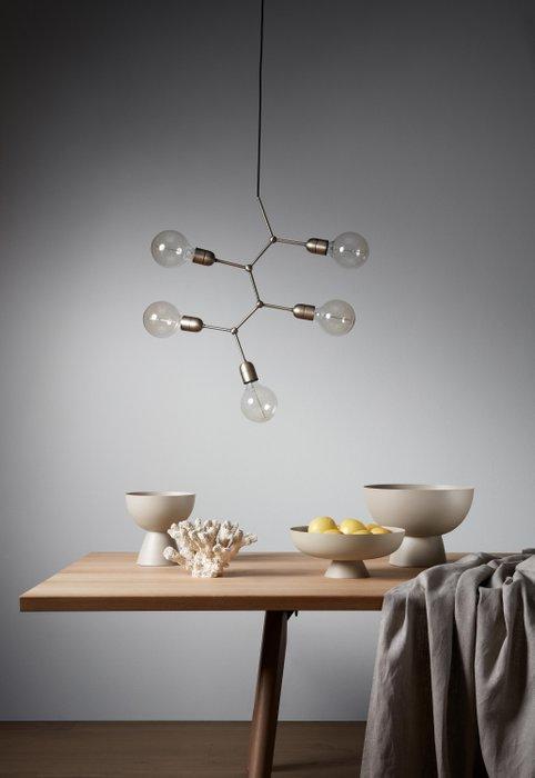 BoConcept - Plafondlamp - Vijf kroonluchter – geborsteld, Antiek en Kunst, Antiek | Verlichting