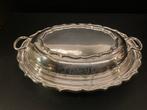 Verzilverde serveerschaal gemaakt door H.M - Serveerschaal, Antiek en Kunst