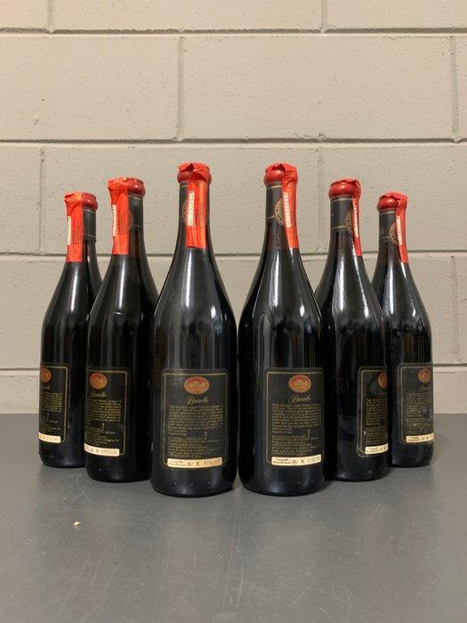 1986 Giordano - Barolo - 6 Flessen (0.72L), Verzamelen, Wijnen