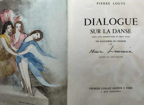 Pierre Louÿs / Marie Laurencin - Dialogue sur la danse -, Antiek en Kunst, Antiek | Boeken en Manuscripten