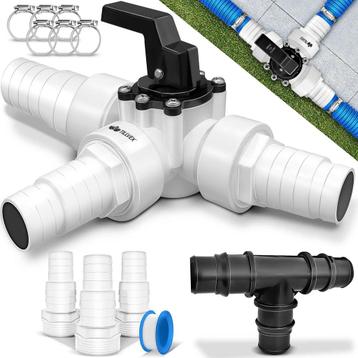Tillvex 12-delige Bypass set - Zwembadadapter - 32-38mm - Wi, Verzenden