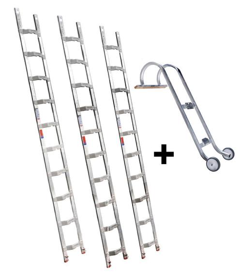 Altrex dakladderset met nokhaak 9m, Doe-het-zelf en Bouw, Ladders en Trappen, Ladder, Nieuw, 4 meter of meer, Ophalen of Verzenden