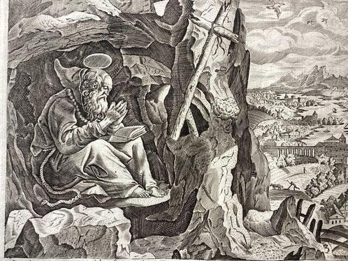 Marten De Vos (1532-1603), by Joannes I Sadeler (1550-1600), Antiek en Kunst, Antiek | Overige Antiek