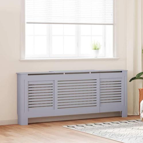 vidaXL Radiatorombouw 205 cm MDF grijs, Doe-het-zelf en Bouw, Verwarming en Radiatoren, Nieuw, Verzenden