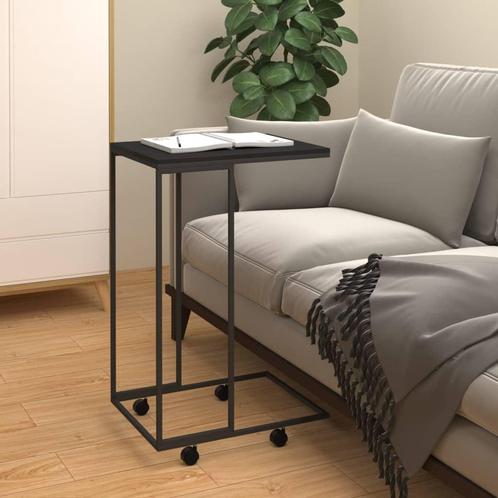 vidaXL Bijzettafel met wieltjes 40x30x63,5 bewerkt hout, Huis en Inrichting, Tafels | Salontafels, Nieuw, Verzenden