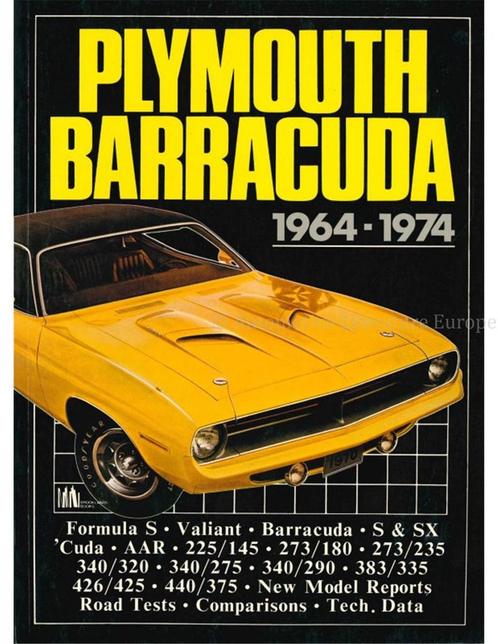 PLYMOUTH BARRACUDA 1964 - 1974 (BROOKLANDS), Livres, Autos | Livres