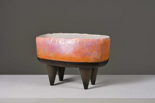 Rosa Cortiella - Fruitschaal - Objecte 01 - grogged clay, Antiek en Kunst, Kunst | Designobjecten