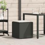 vidaXL Kussenbox Zwart 50x50x50 cm Poly Rattan, Verzenden, Nieuw