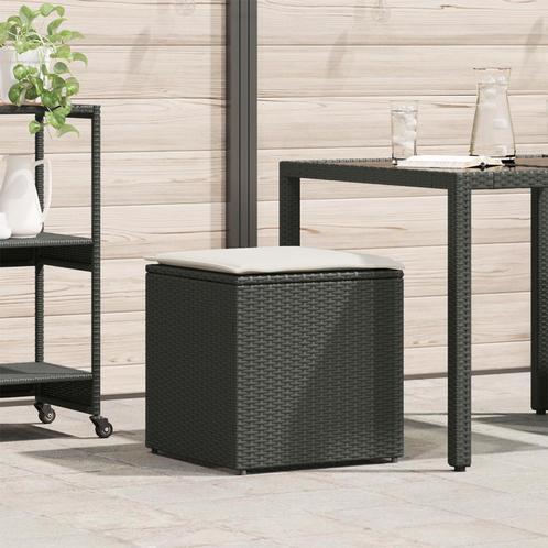 vidaXL Kussenbox Zwart 50x50x50 cm Poly Rattan, Tuin en Terras, Bergingen en Tuinkasten, Nieuw, Verzenden