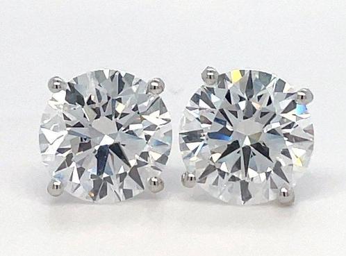 Zonder Minimumprijs - Oorstekers - 14 karaat Witgoud -, Handtassen en Accessoires, Antieke sieraden