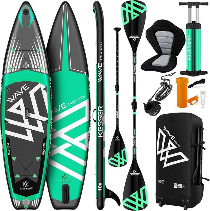 Sup Board - Opblaasbaar Paddle Board - 150 kg - Groen - KESS, Huis en Inrichting, Woonaccessoires | Overige, Verzenden