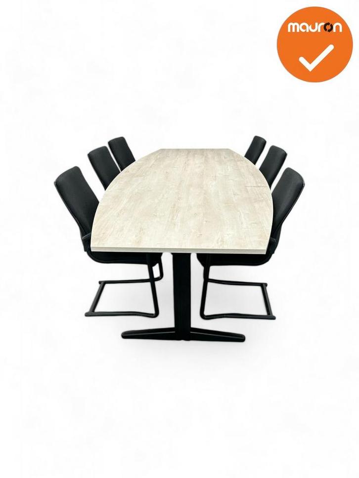 Vergadertafel Ahrend - 240x120 - Tonvormig - Bladkleur naar, Zakelijke goederen, Kantoor en Winkelinrichting | Kantoormeubilair en Inrichting