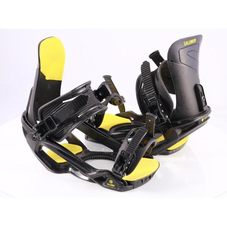 L snowboard bindingen SALOMON UNITE, black/yellow, Sport en Fitness, Snowboarden, Verzenden