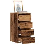 vidaXL Ladekast 40x41x76 cm bewerkt hout oud houtkleurig, Verzenden, Nieuw