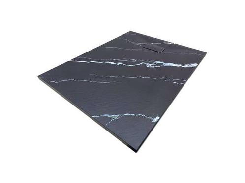 Veiling - Douchebak 120x90cm - zwart marmer, Doe-het-zelf en Bouw, Sanitair