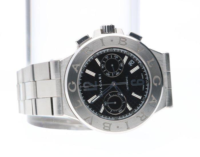 Bvlgari - Diagono - DG40SCH - Homme - 2010-2020, Handtassen en Accessoires, Horloges | Heren