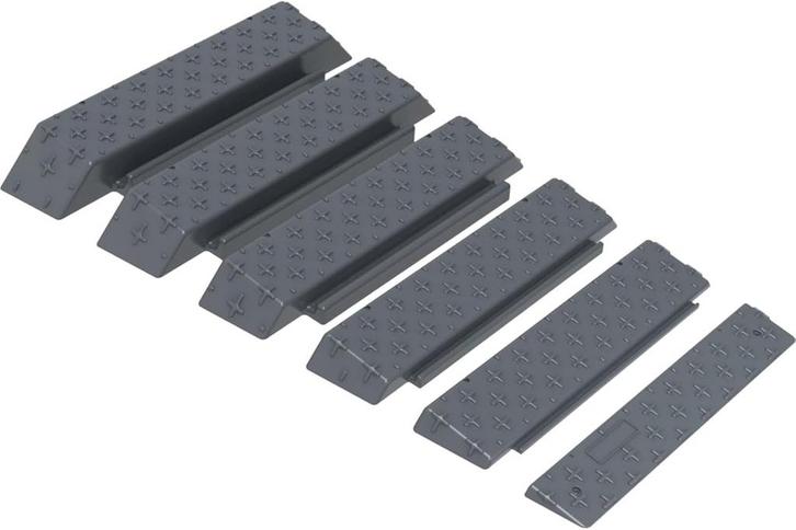 Drempelhulp - Oprijplaat rolstoel - 2.5-15 cm - Grijs - VILB, Divers, Matériel Infirmier, Envoi