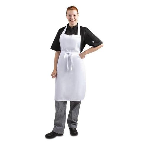 Whites halterschort wit | Polyester/katoen |, Zakelijke goederen, Horeca | Keukenapparatuur, Nieuw in verpakking, Verzenden