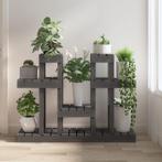 vidaXL Plantenstandaard grijs 104,5x25x77,5 cm massief, Tuin en Terras, Bloembakken en Plantenbakken, Verzenden, Nieuw