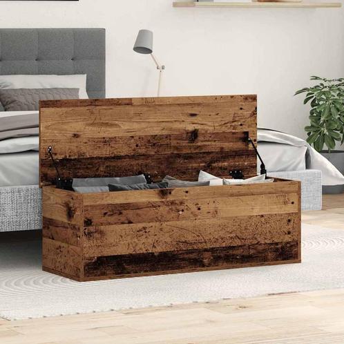 vidaXL Opslagdoos met opslag Oud hout 102 x 35 x 35 cm, Huis en Inrichting, Kasten | Overige, Nieuw, Verzenden