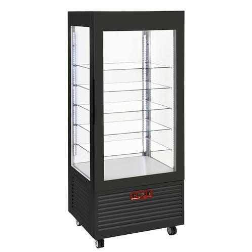 Vitrine 4 zijden T° positief, 5 niveaus in glas, geventileer, Zakelijke goederen, Horeca | Keukenapparatuur, Koelen en Vriezen
