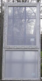 pvc raam ,chassis , venster 100 x 214 wit / kwartsgrijs, Ophalen of Verzenden, Raamkozijn