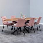 Mangohouten Eettafel Ovaal Julia 240x110 cm (2,5 cm), Huis en Inrichting, 100 tot 150 cm, Verzenden, Industriële meubels, Ovaal